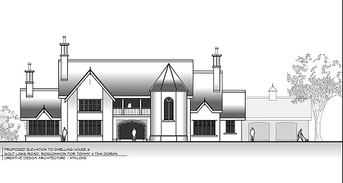 dwelling-roscommon1 dwelling house at golf links road, roscommon town architects design