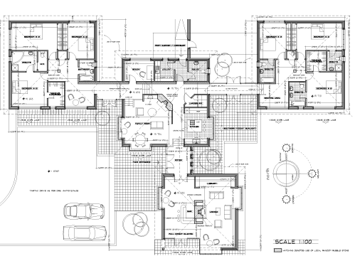 rural-lakeside-dwelling-house-design west of ireland, rural lakeside split level modern house design architects design