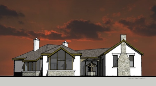 home-extension-for-private-client-architectural-drawings-by-brendan-lennon-1 courtyard extension to rear of home architects design