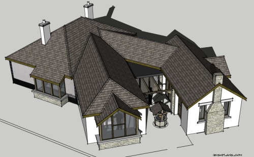 home-extension-for-private-client-architectural-drawings-by-brendan-lennon-3 courtyard extension to rear of home architects design