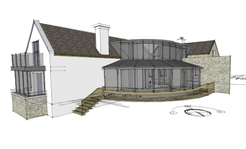 vernacular-circular-home-extension-with-internal-court-for-private-client-architectural-drawings-by-brendan-lennon-1 vernacular circular home design with internal courtyard architects design