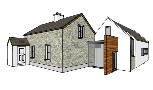 vernacular-circular-home-extension-with-internal-court-for-private-client-architectural-drawings-by-brendan-lennon vernacular circular home design with internal courtyard architects design